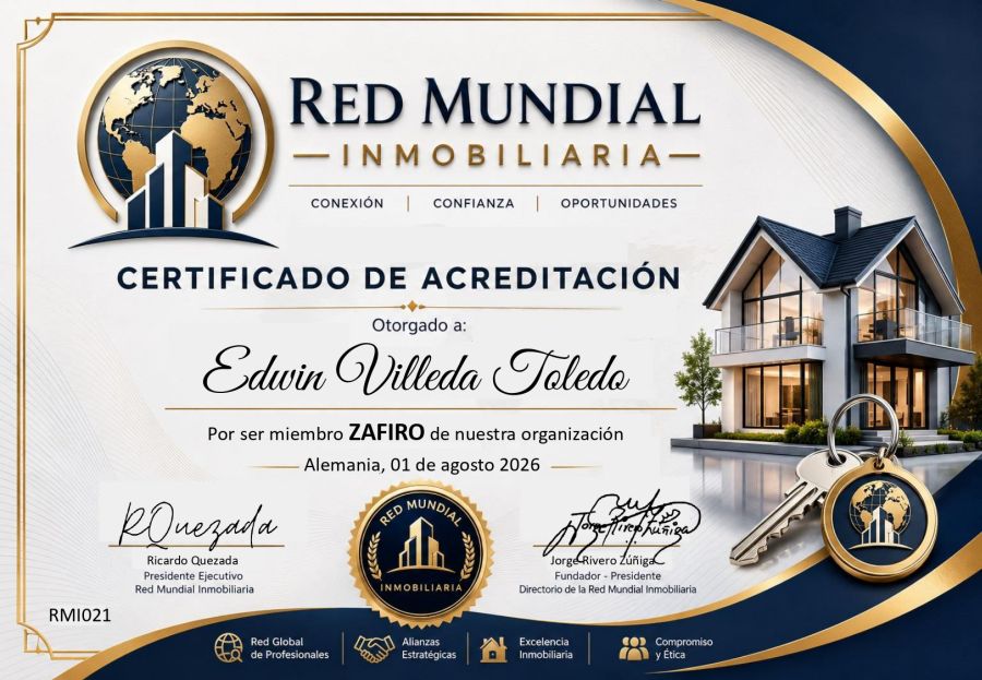 Certificado de Acreditación de Edwin Villeda